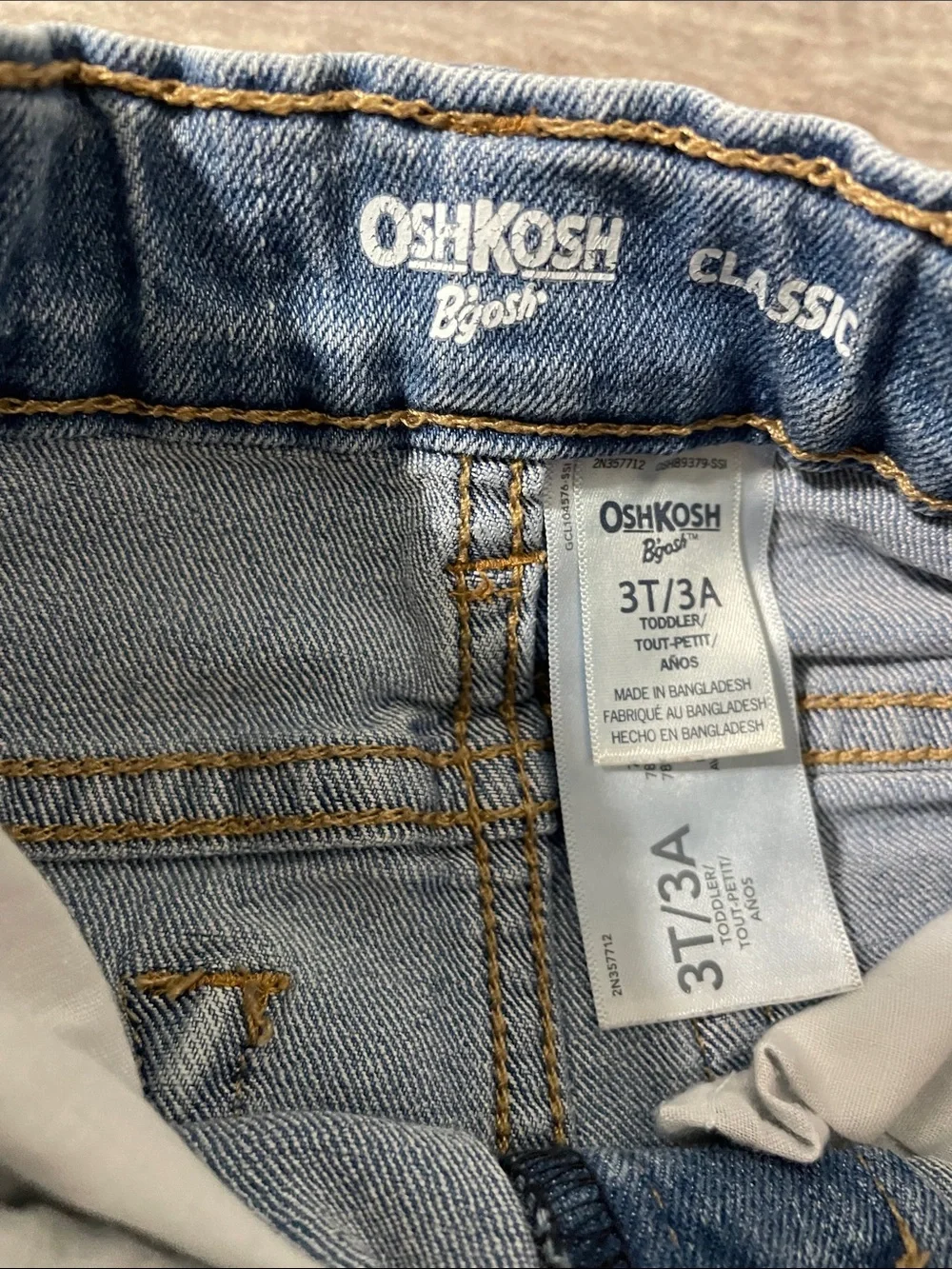 OshKosh B'gosh 3t Light Blue classic Jeans